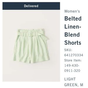 Linen shorts